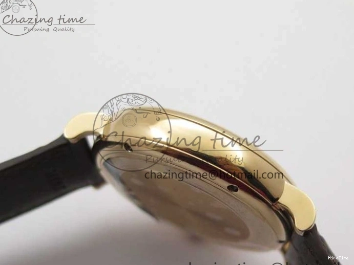 MIROTIME 0415 Stylish Portofino IW459402 RG MKS 1:1 Best Edition White Dial on Brown Leather Strap Miyota 7084